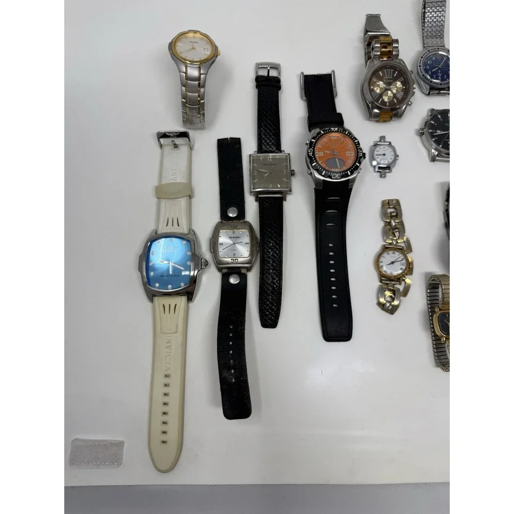 15 Watch Lot Invicta Casio Timex Vostok Tommy Bahama Parts Repair Untested